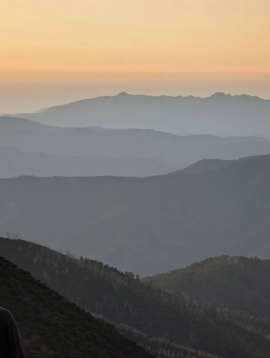 Sunset mountains